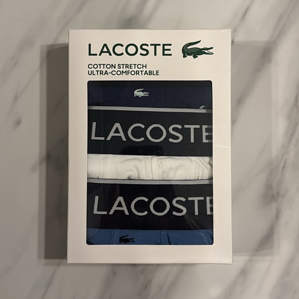 Men’s Lacoste 3 Pack Boxer Briefs